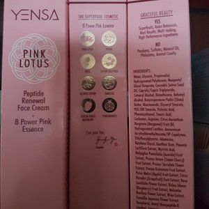 Yensa Pink Lotus peptide renewal face cream + 8 power pink